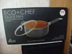 ECO & CHEF 2.6 QUART CERAMIC NONSTICK SILICONE EDITION COPPER SERIES PAN NIB