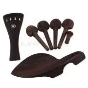 4/4 violin parts Wenge Wood tailpiece Violin Tuning peg chin rest End pin