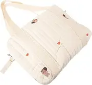 TOYANDONA Travel Diaper Bag for Storage Compact Cotton Handbag with Dual Straps Lightweight and Durable Diaper Storage for Stroller Use for Go Parents