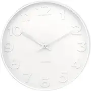 Karlsson Mr White Wall Clock, 38 cm Diameter