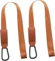 SECFOU Baby Stroller Straps Set Universal Hooks Replaceable Buckles Diaper Bag Clips Compact Design