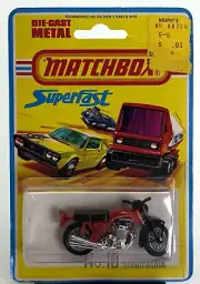 Matchbox - SuperFast #18 - Hondarora Honda Motorcycle - New on Card