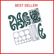 Mr. Pen- French Curve, Large Circle Template and Ellipse Template (6 Pc), Curve