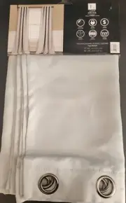 Lush Decor Insulated Grommet Blackout Curtains Panel Pair(2) 52"W x 95"L New