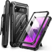 [SUPCASE] Unicorn Beetle Pro Case for Google Pixel Fold (2023), Full-Body Dual Layer Rugged Case with Built-in Screen Protector & Kickstand & Pen Slot (Black)
