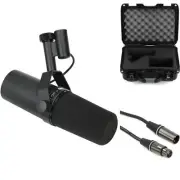 Shure SM7B Dynamic Microphone Bundle with Case and Cable