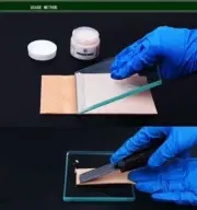 1pcs Leather Craft tempered/Toughened Glass Plate Smoothing Slicker Creaser Mat