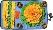 GANAZONO Household Snuffle Mat for Dogs and Cats Interactive Foraging Mat with Non Slip Base Durable and Machine Washable Encourages Natural Sniffing and Searching Skills
