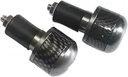 FUSHENGLI Motorcycle Handlebar End Plug Grip Handlebar Plug Cover Slider Ends Caps 22mm New 7/8"(Gray)
