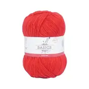 Malli Knitting Super Blend 100g Acrylic Yarn - Footy Red