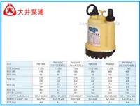 在飛比找蝦皮購物優惠-【台北益昌】大井泵浦 PW100A 沉水馬達 沉水幫浦 抽水