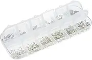 PLAFOPE 1 Box Nail Drill Gems Gold Nail Gem Charm Nail Rhinestones Bows Face Gem Glitter Rhinestone Nails Nail Art Accessories Diamonds Stickers Decor Rhinestones for Nails Stand Kit Glass