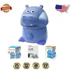 Safe Sleep Humidifier for Kids - 1 Gal Cool Mist with Adjustable Settings Hippo