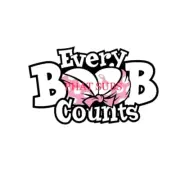 Sublimation Print Every Boob Counts Breast Cancer Ready to Press Heat Transfer