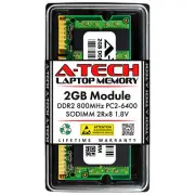 2GB DDR2-800 SODIMM Micron MT16HTF25664HY-800J1 Equivalent Laptop Memory RAM