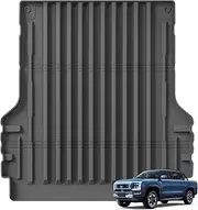 SMABEE Truck Bed Mat for BYD Shark 2025 2024 TPE All Weather Truck Bed Liner Heavy Duty Cargo Mat Trunk Mat Accessories Interior Black
