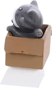 WATIIFUFU Cat Shape Keycaps for Mechanical Keyboard Adorable Grey Decorative Key Caps Unique Fun Design for Addition to Your