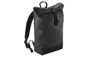 Bagbase Roll Top Tarpaulin Backpack (Black) (One Size)