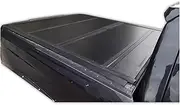 STIDPFZX Pickup Truck Four Folding Tonneau Cover Hard Tri Compatible for Fold Hard Body Tops Cover Pickup Bed Four-Piece Hard Cover