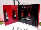 Dior DIOROUGE Rouge Lipstick Card 999 MATTE & 999 METAL Mini Brush x 3 Sets