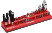 35-Piece Magnetic Socket Accessory Holder, Magnetic Tool Organizer Tray