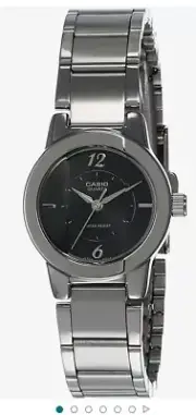 Casio Enticer Ladies Analog Silver Dial Women's Watch-LTP-1230D-7CDF