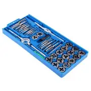 40pcs Hardened Metric Tap& Die Set Screw Thread Taper Hand tools - AU STOCK NEW