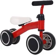 Balance Bike Tricycle Trike Tricycle PresentTrike Children's Balance Bike, Baby Balance Bike Pedal-Free Baby Walkercarbon Steel Frame130-Degree Safe Rotationsuitable for Boys and Girls,Red