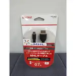 IBUFFALO 0.7M MHL轉HDMI MHL線 MICRO USB TO HDMI MHL 手機轉電視 轉接線