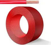 160/320ft 25mm² Copper Core Wire 4 6 10 16 25 Square Single-Conductor BVR Multi-Stranded Flame Retardant Electrical Cabinet Flexible Line Suitable for Project Operation(320ft,25mm²)