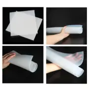 1pc 1mm Thick Silicone Rubber Sheets Film Seal Pads 500x500mm White