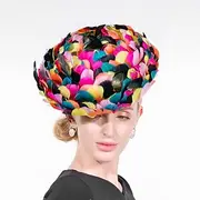 Fascinators Hats Feather Feathers Bowler / Cloche Hat Sun Hat Top Hat Wedding Cocktail Elegant Wedding With Feather Bowknot Headpiece Headwear