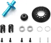 RC Car Front Straight Axis Kit Replacement for Tamiya TT02 XV02 XM01 39T 22047