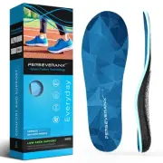 NASA Grade Plantar Fasciitis Insoles - Low Arch Support Inserts - Shoe Insert...
