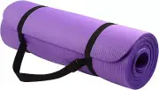 All Purpose 1/2-Inch Extra Thick High Density Anti-Tear Exercise Yoga Mat Purple