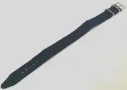 New Mens 10.5" Long Easy Pass Thru ONE PIECE BLUE Nylon Fits Any 18mm Watch Band