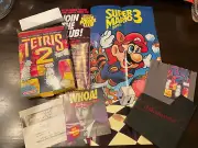 Tetris 2 (Nintendo 1993) Box, Sleeve,Original Mario Promo Poster, Game