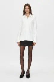 Ernest Cotton Stretch Shirt in White - CAMILLA AND MARC® C&M