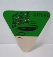 Madonna The Girlie Show Vintage 1993 Cloth Backstage Pass Pop Music Green White