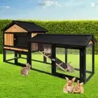 i.Pet Chicken Coop Rabbit Hutch 165cm x 43cm x 86cm Extra Large Run House Cage