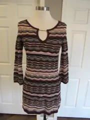 NWT White House Black Market women's Striped Pattern Tunic Sweater Size XS $98