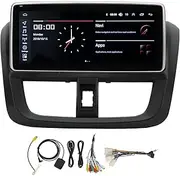 Brilluxa GPS Navigation Screen, 10.25in Android Display Unit Compatible with Yaris 2017‑2021, Car Multimedia Player, Touchscreen Radio System, Navigation Head Unit
