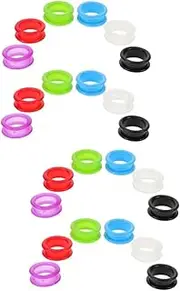 Yardwe Sets Silicone Finger Ring Inserts for Scissors Dog Grooming Scissor Accessories Comfortable Anti-skid Pet Grooming Tool Pcs