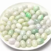50pcs Natural Grade A Jade Jadeite Oval Beads 12mm Loose Bead Jewelry