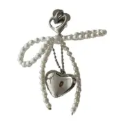 Cellphone Strap Pearls Bead Bowknot Pendant Phone Charm Ornament for Wallet Bag