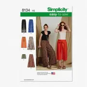 Stitch & Style Women's Pants & Shorts Patterns, Sizes 14-22, Easy Sew, White