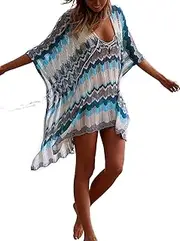 [Jeasona] Women’s Bathing Suit Cover Up Beach Bikini Swimsuit Swimwear Crochet Dress