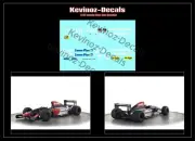 1/32 Scale Decals for Scaleauto F1 Fondmetal GR02, Tarquini, Van der Pole