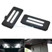 LED Interior Sun Visor Vanity Mirror Lamp Light For BMW E90 E91 E92 E60 E61