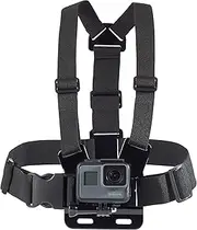 Amazon Basics Adjustable Chest Mount Harness for GoPro Camera (Compatible with GoPro Hero Series), Black